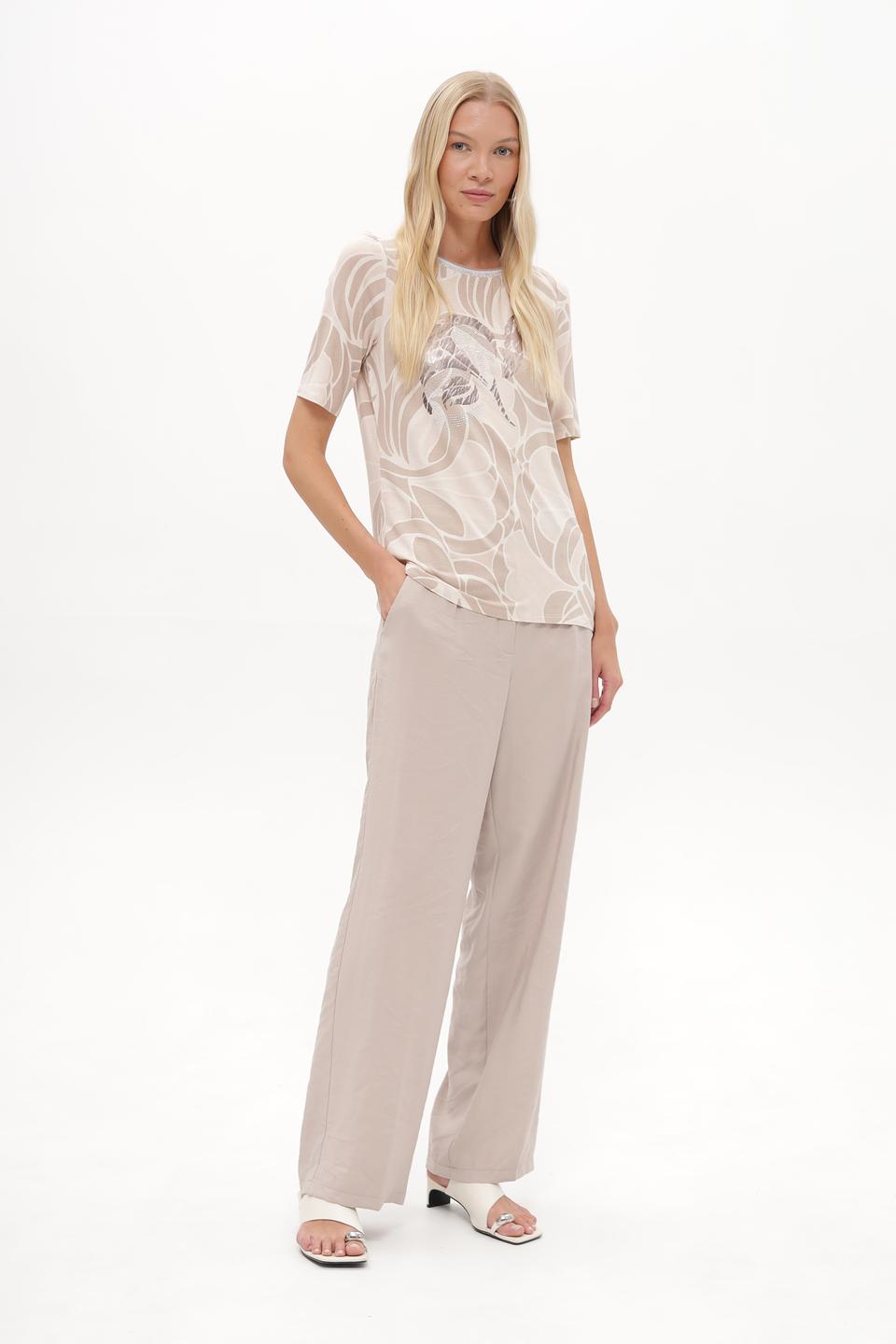 Блуза Betty Barclay с принтом бежевая