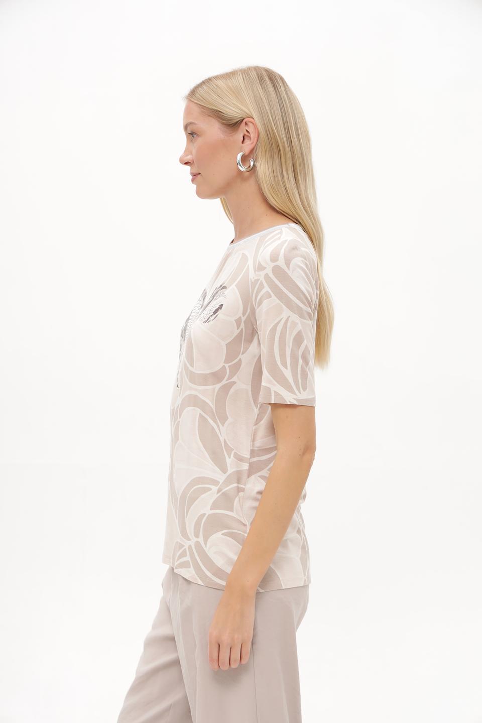 Блуза Betty Barclay с принтом бежевая