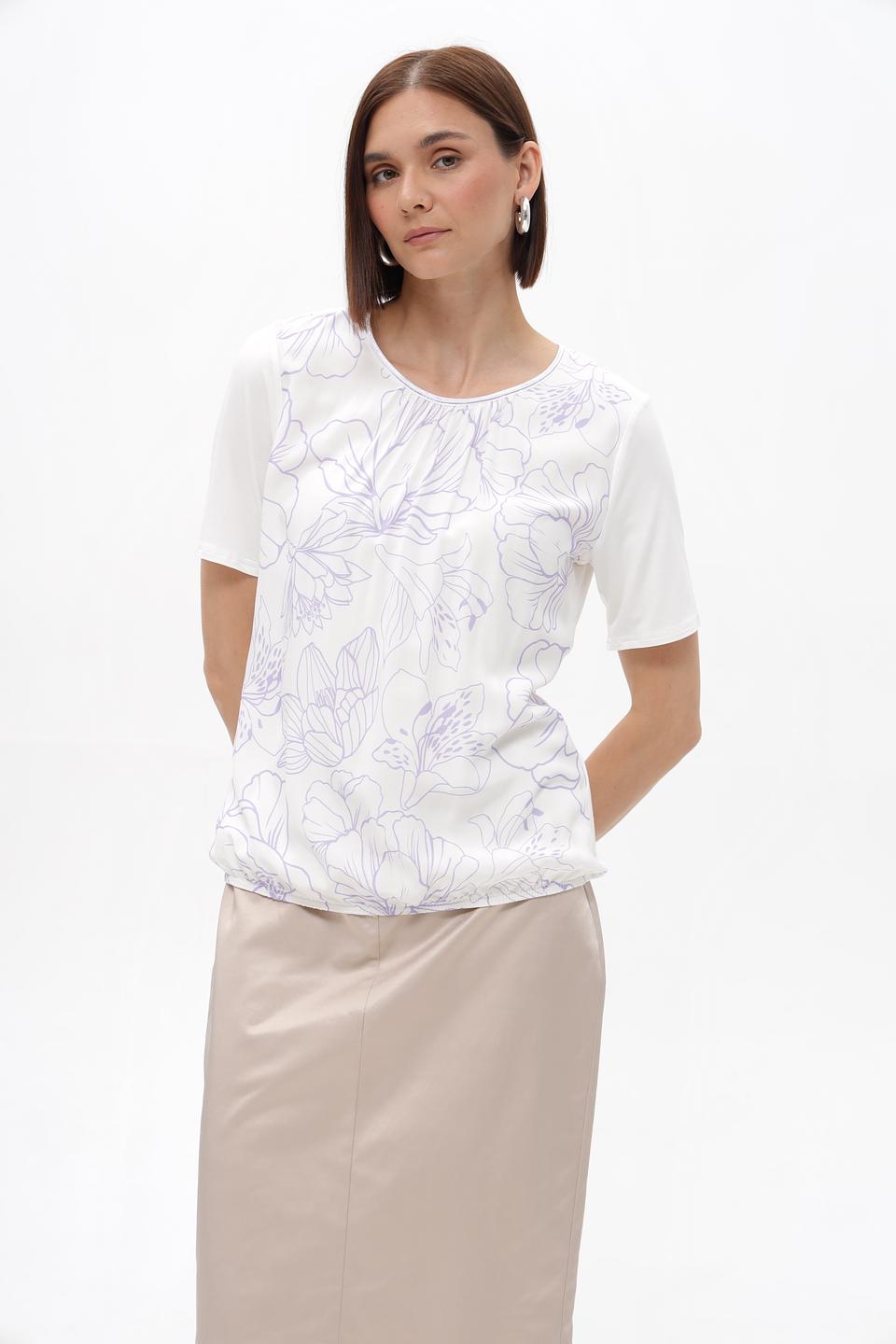 Блузка Frank Walder с цветочным принтом