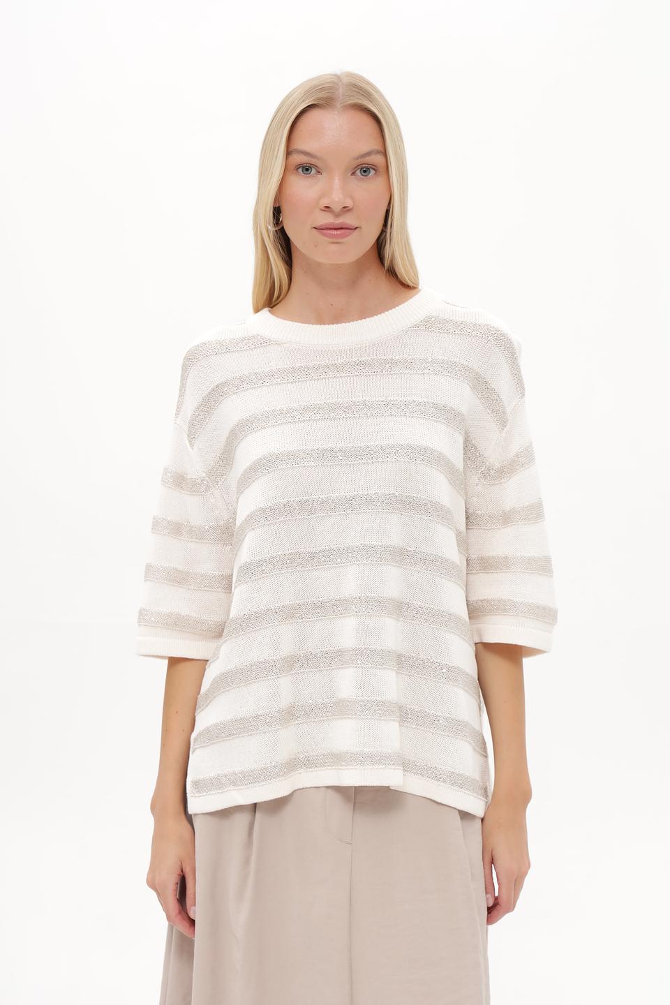 Пуловер Marc Aurel в полоску