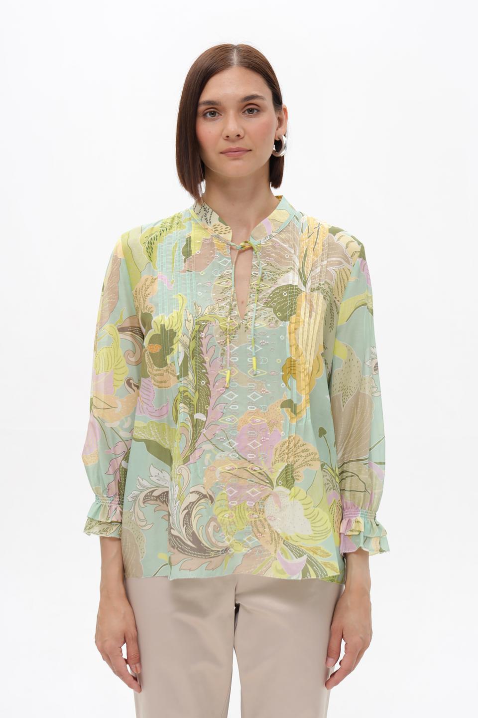 Блузка Marc Cain с цветочным принтом