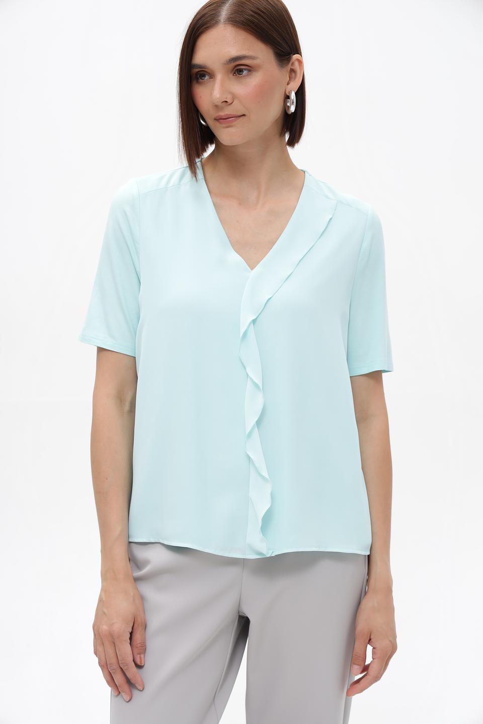 Блузка Frank Walder с рюшами мятная