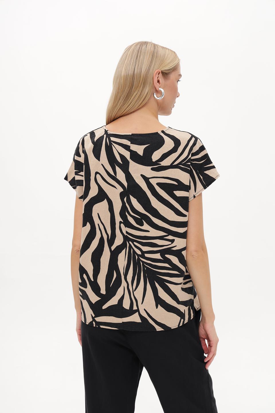 Блузка Betty Barclay с принтом зебра