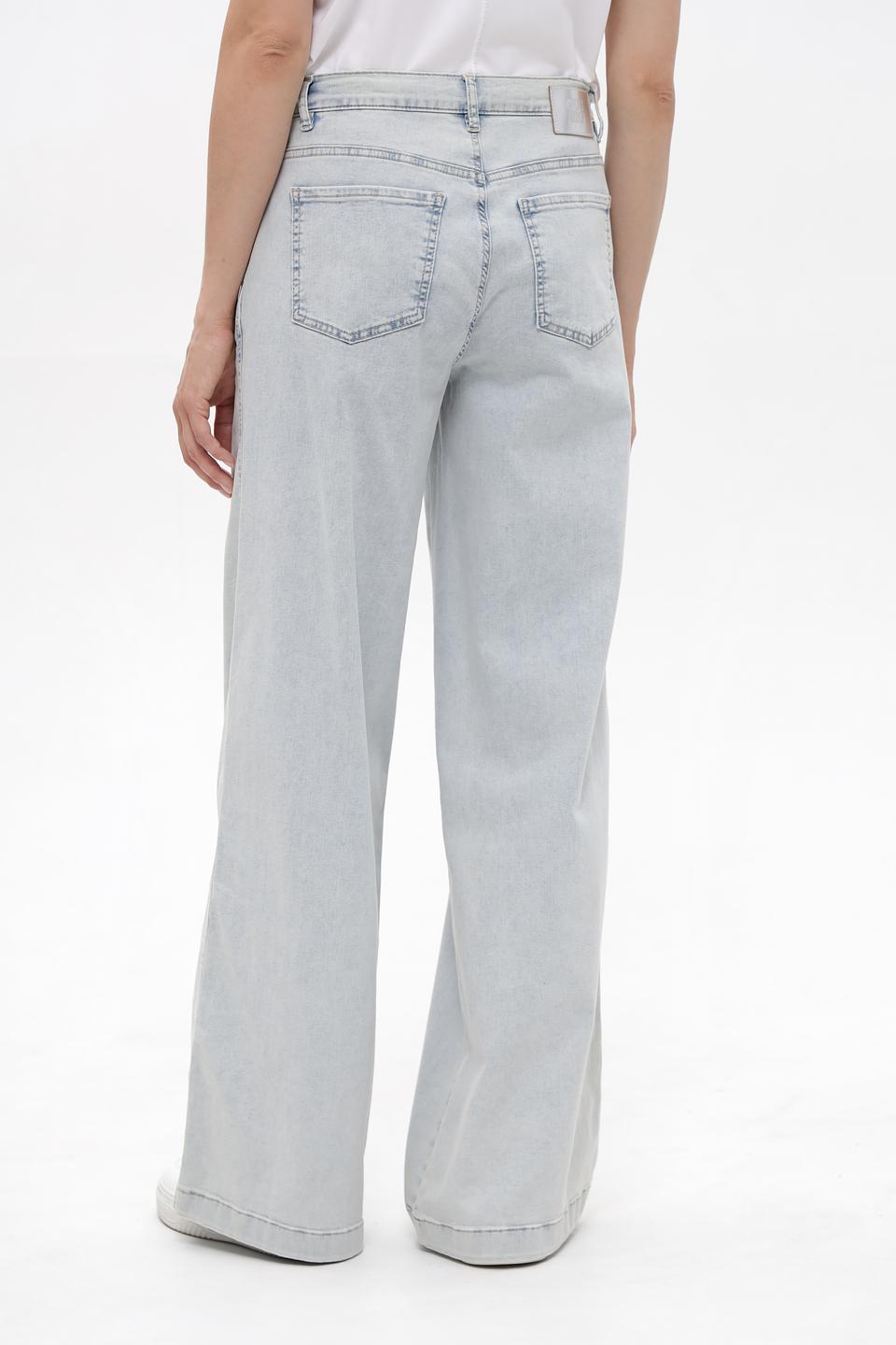 Джинсы Oui широкие голубые