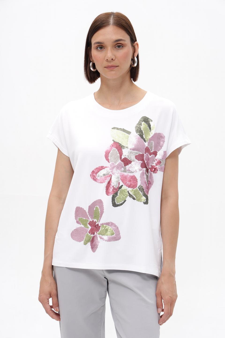 Футболка Bianca с цветами