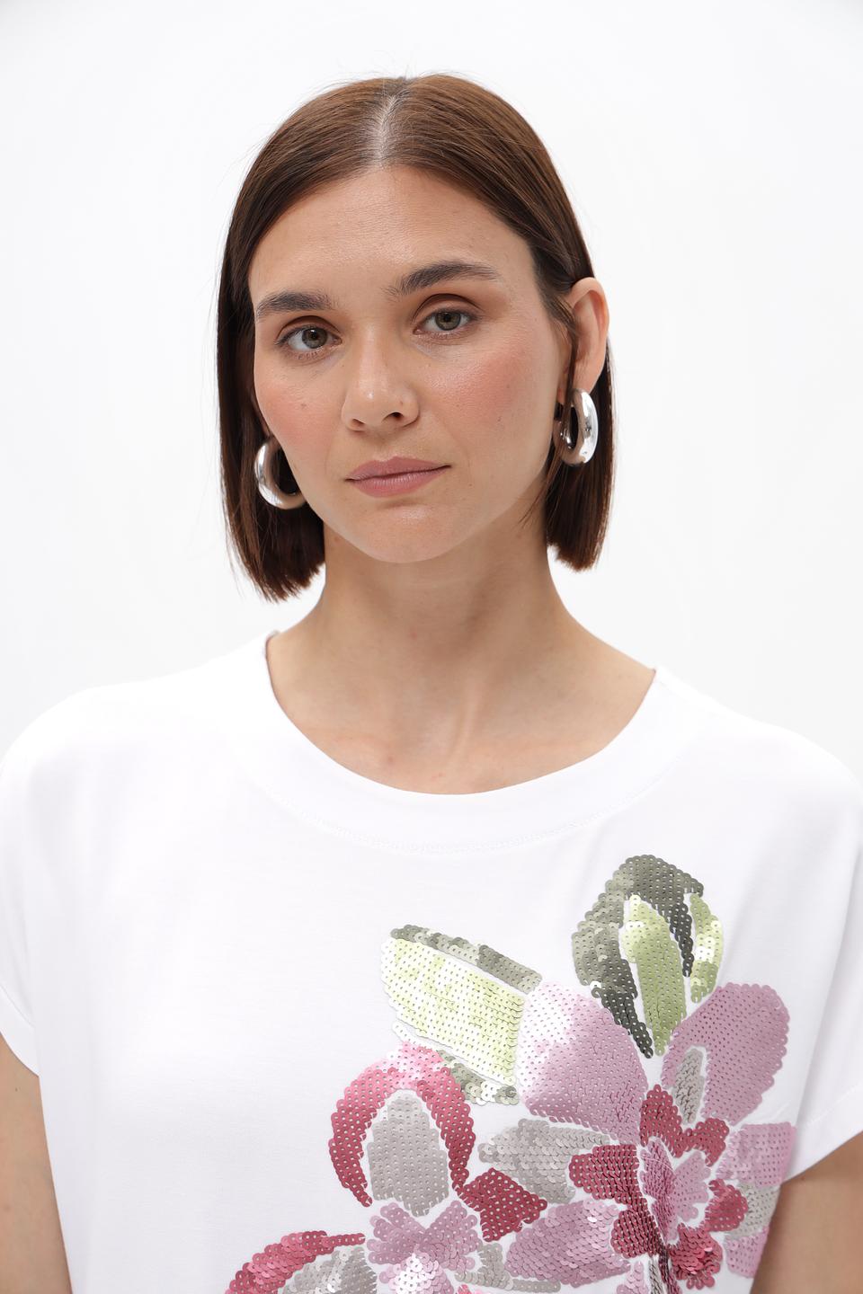 Футболка Bianca с цветами