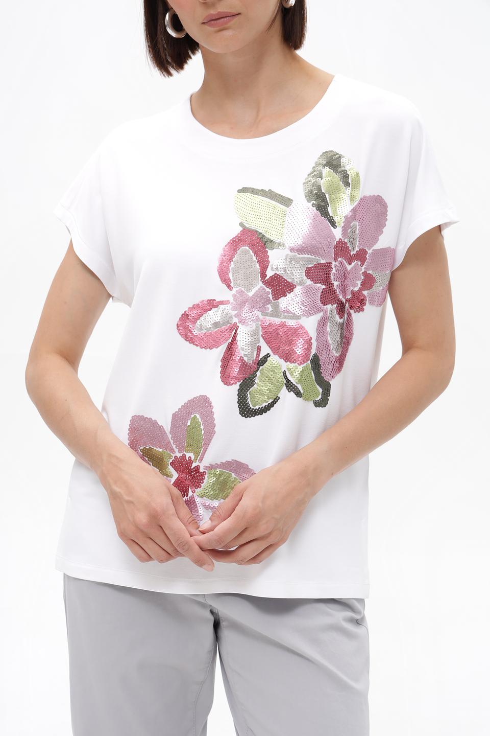 Футболка Bianca с цветами