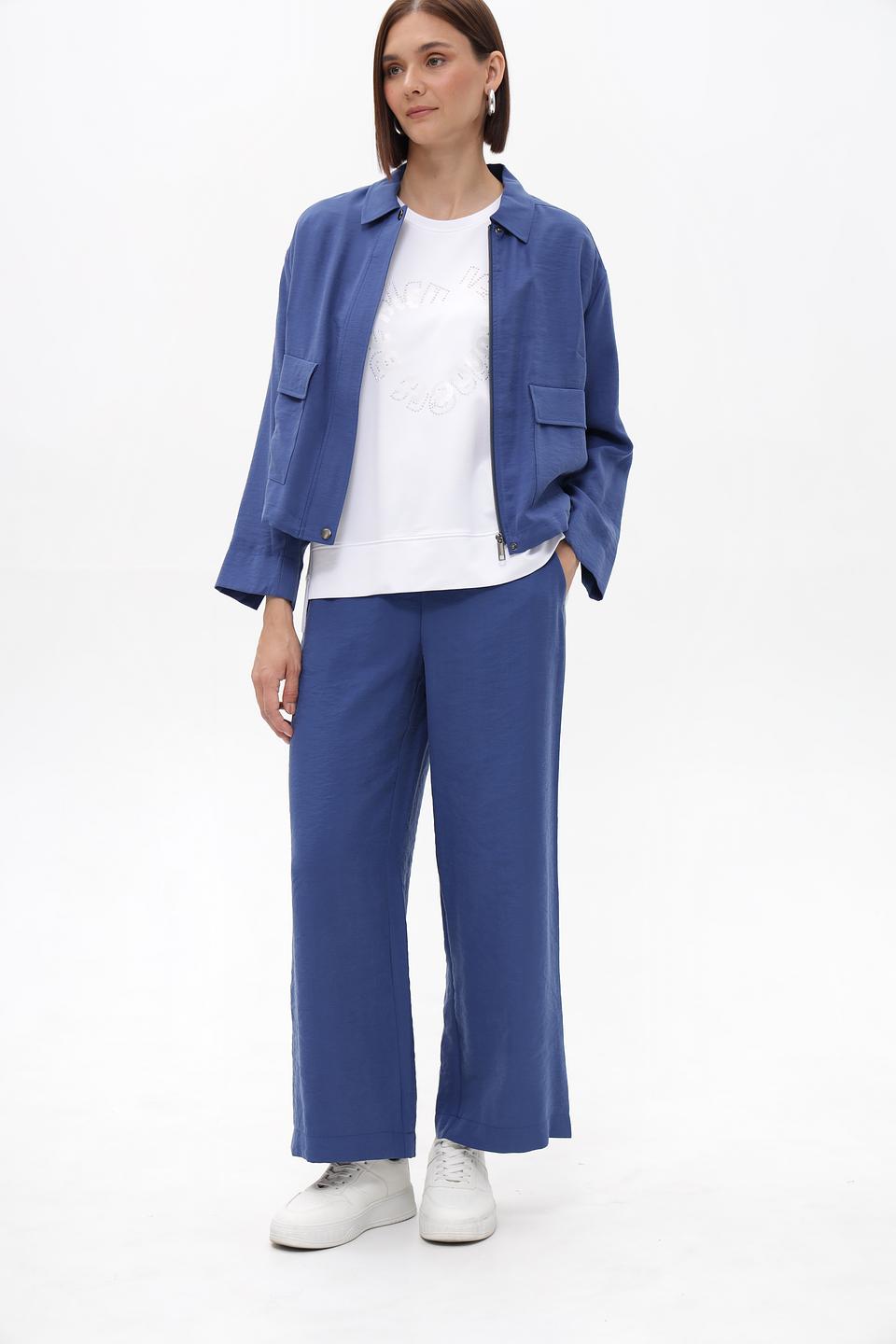 Брюки Lecomte клёш синие