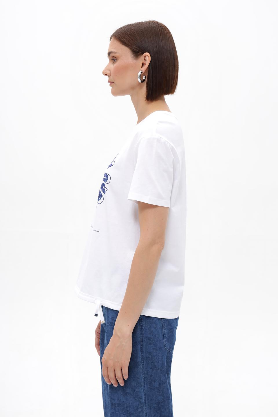 Футболка Lecomte с принтом 'Bleu'