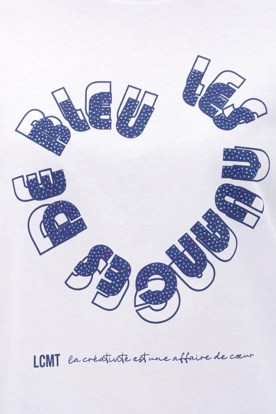 Футболка Lecomte с принтом 'Bleu'