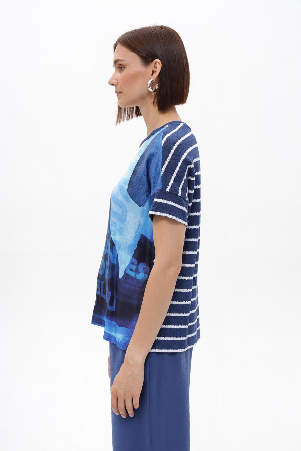 Блузка Lecomte с принтом