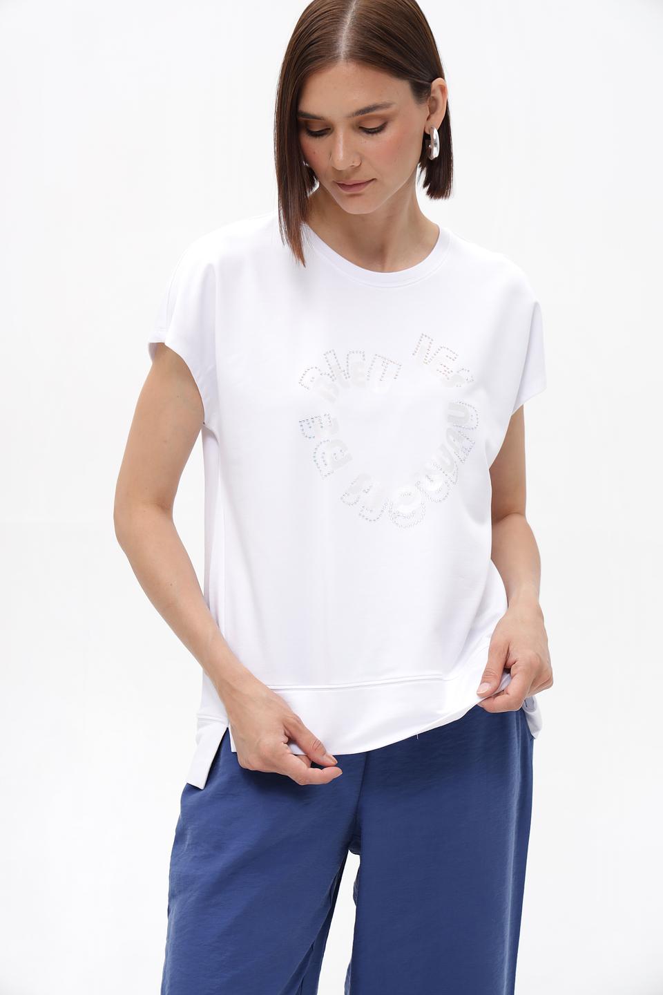 Футболка Lecomte с принтом