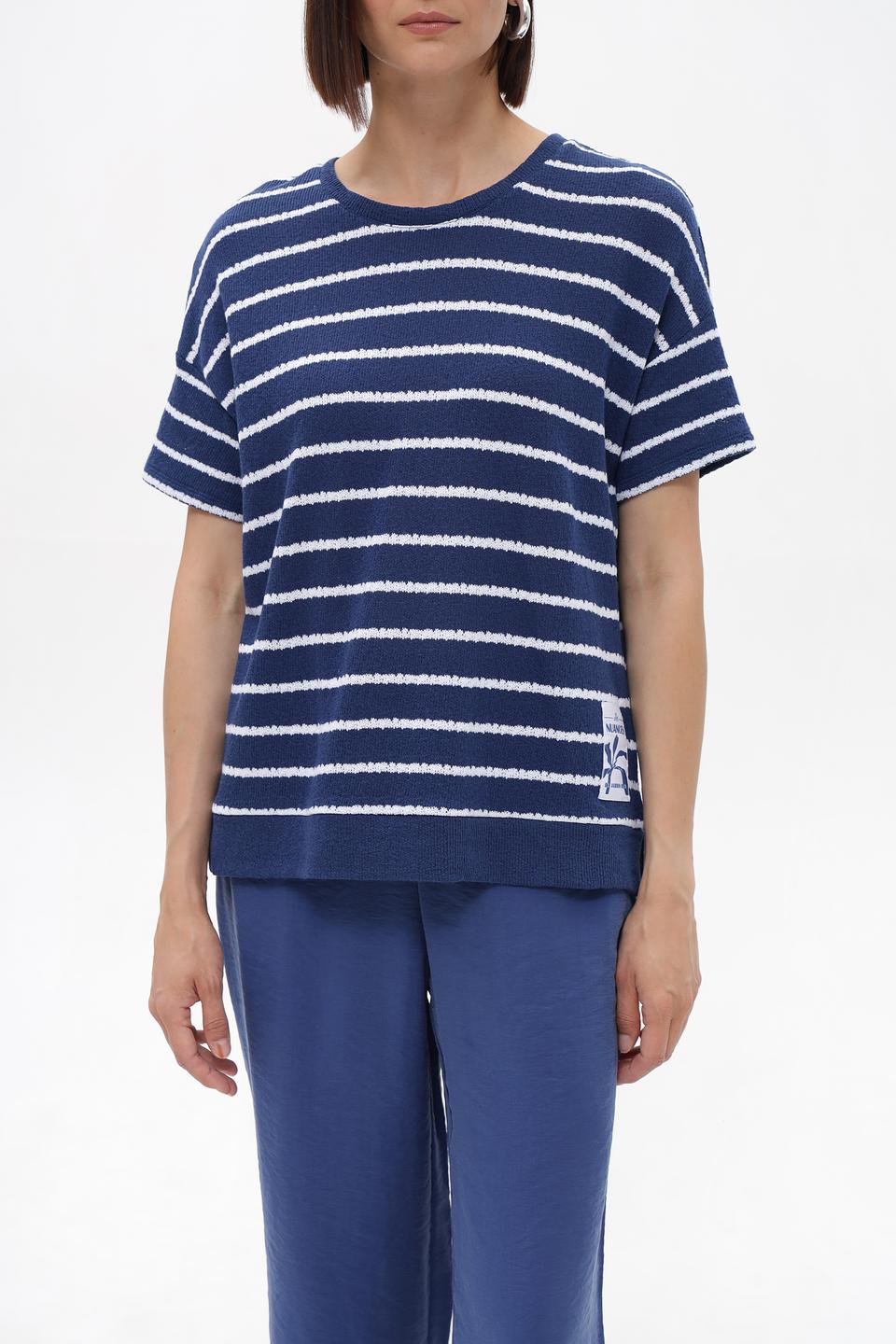 Пуловер Lecomte в полоску