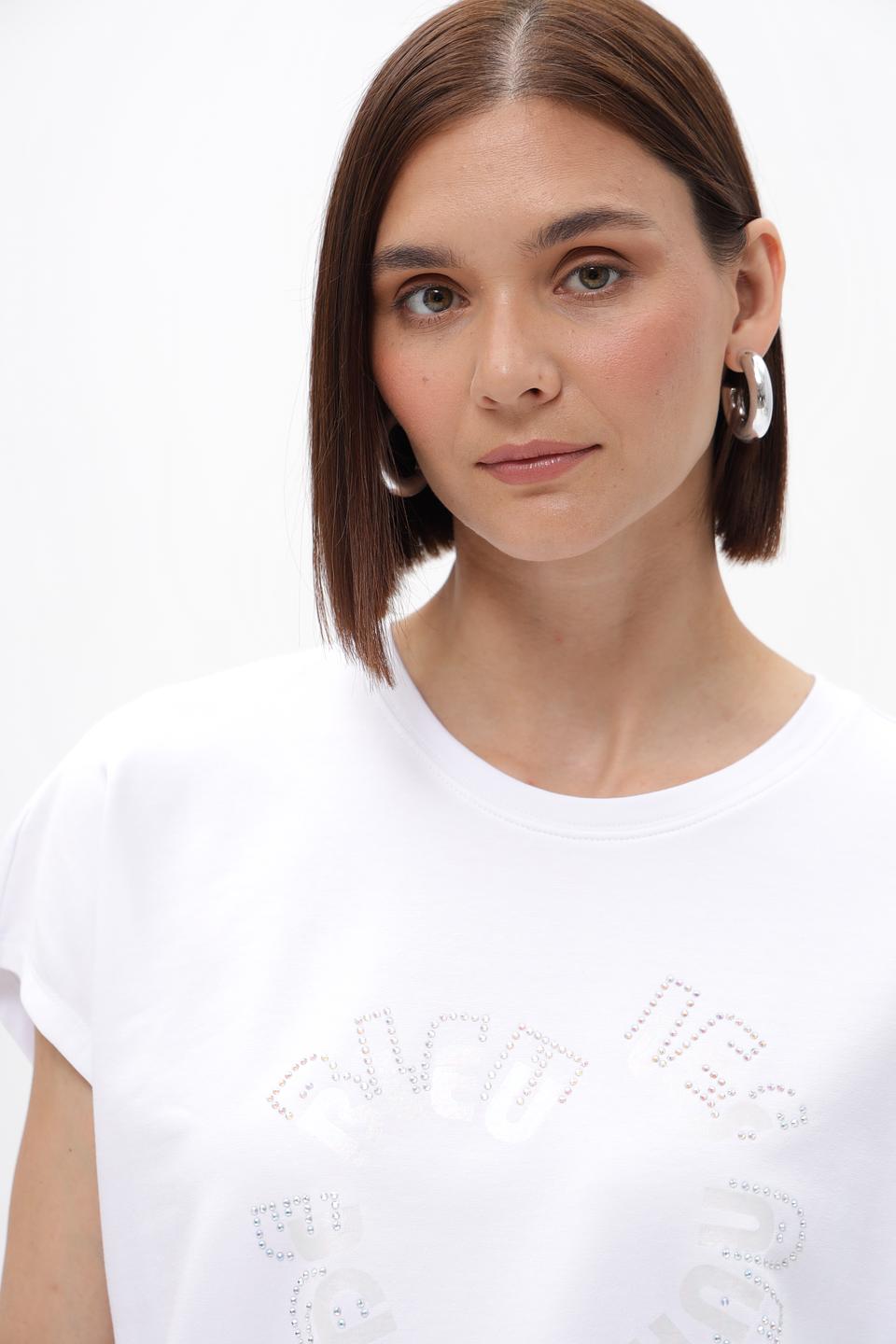 Футболка Lecomte с принтом