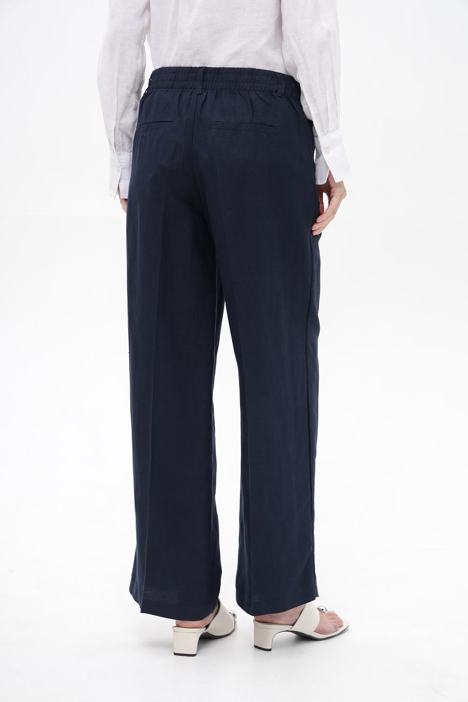 Брюки палаццо Tom Tailor темно-синие