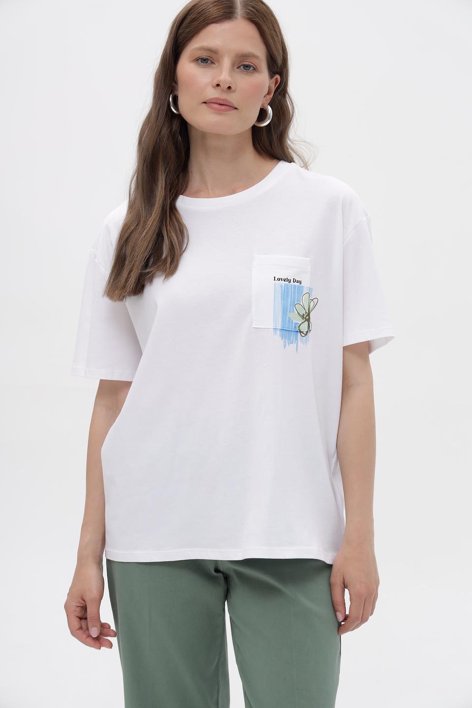 Футболка Tom Tailor denim с принтом