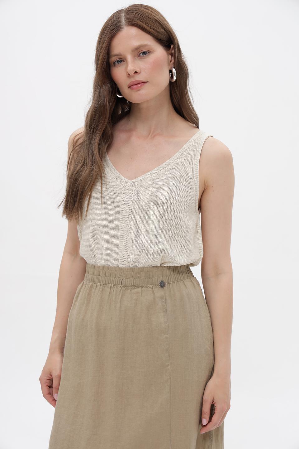 Топ Tom Tailor бежевый