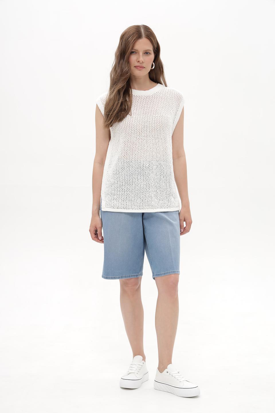 Жилет Tom Tailor ажурный белый