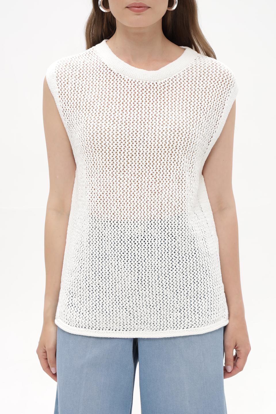 Жилет Tom Tailor ажурный белый