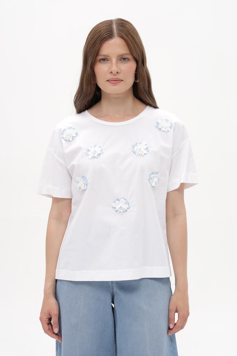 Блузка More and More с вышивкой