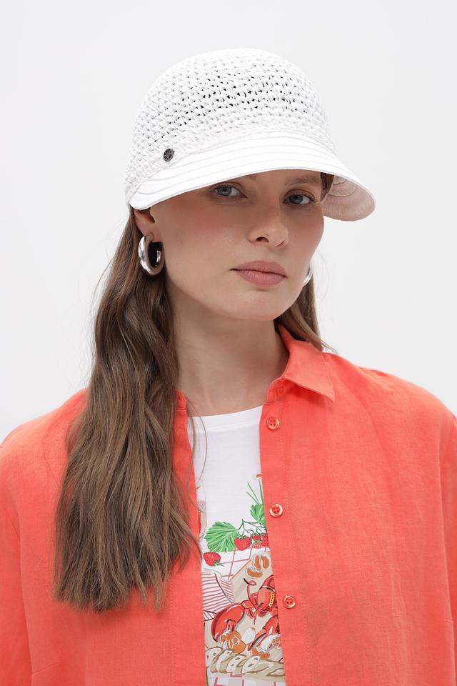 Кепка Loevenich плетеная белая