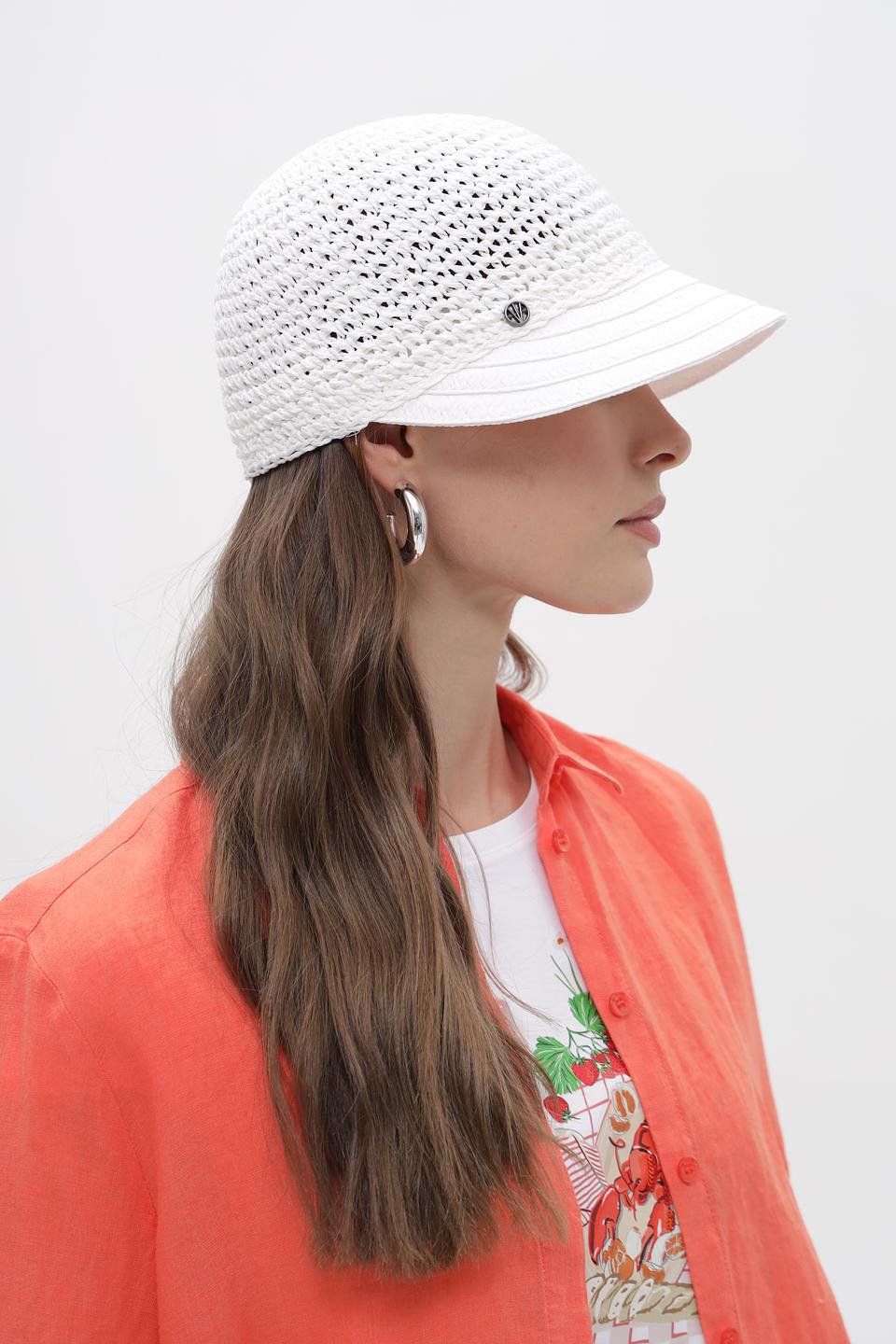 Кепка Loevenich плетеная белая