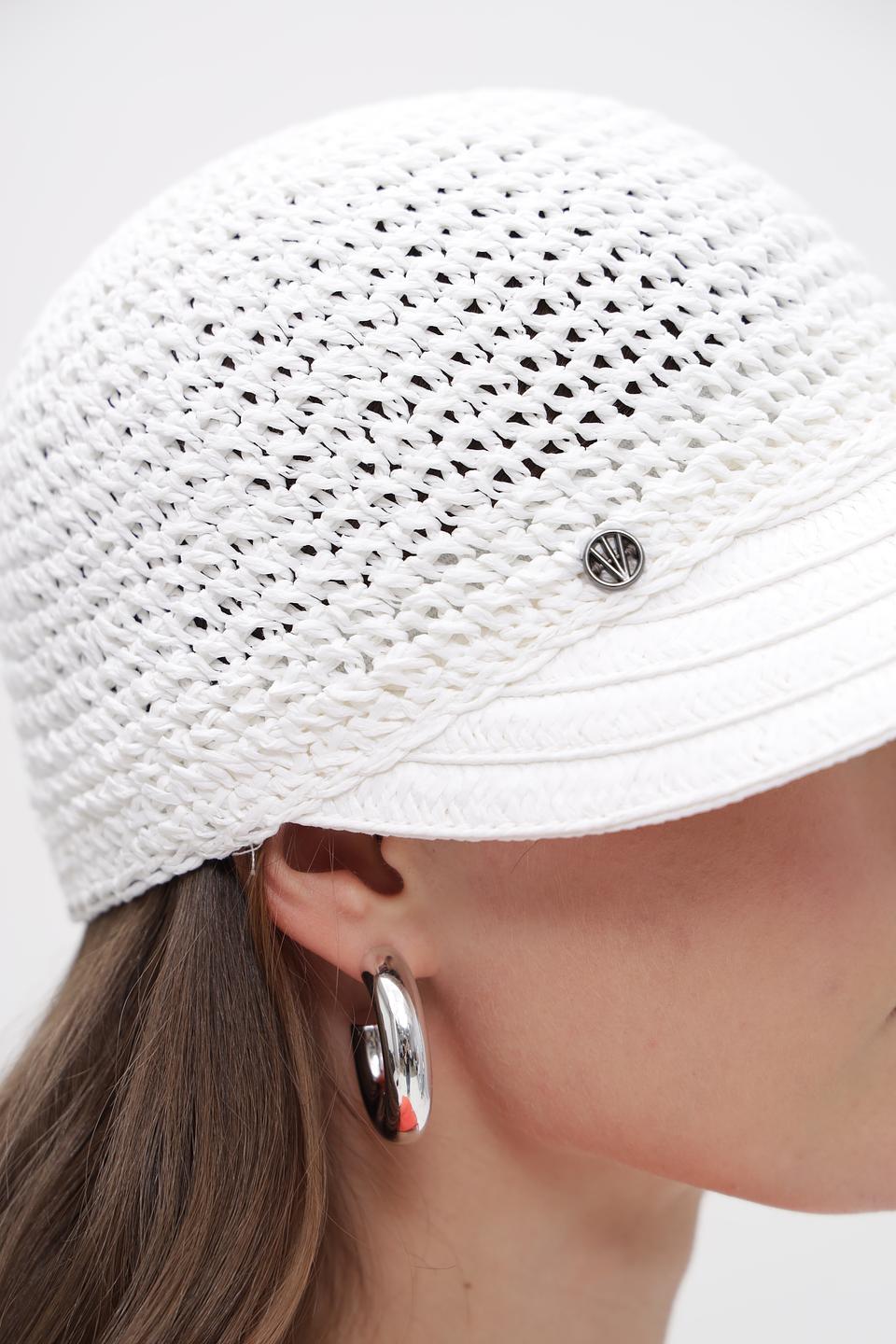 Кепка Loevenich плетеная белая
