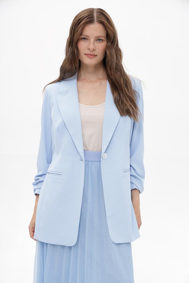 Жакет Suza приталенный голубой