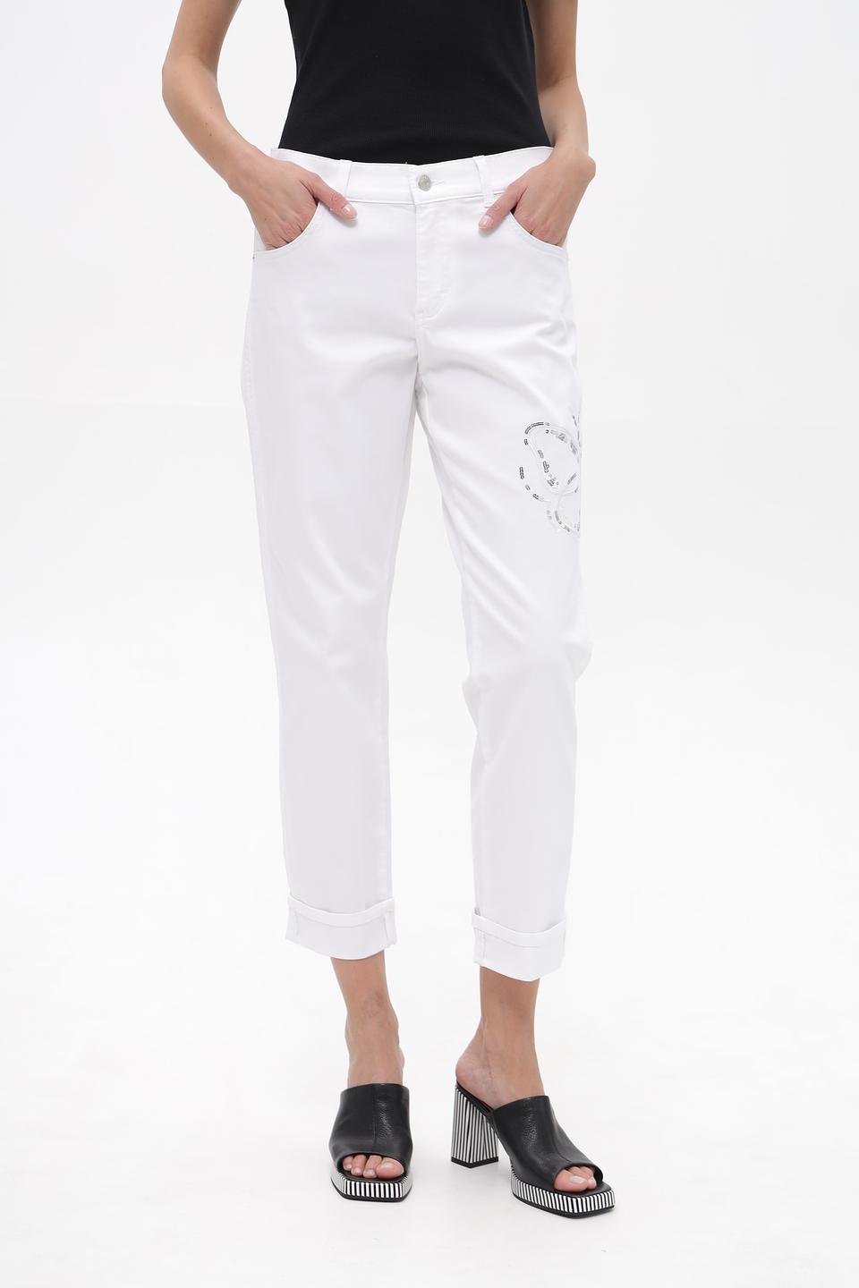 Джинсы укороченные Angels с вышивкой