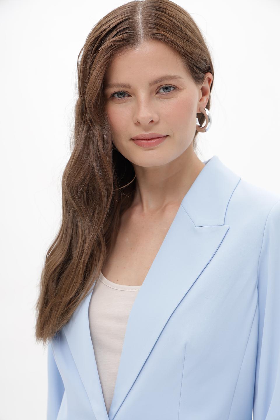 Жакет Suza приталенный голубой