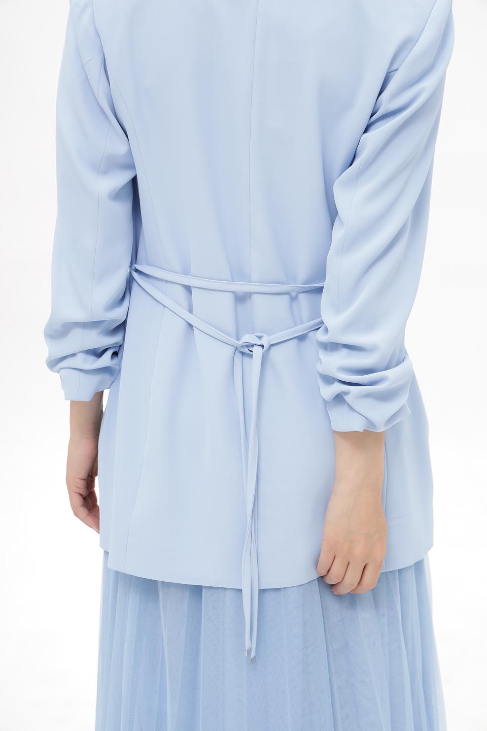 Жакет Suza приталенный голубой