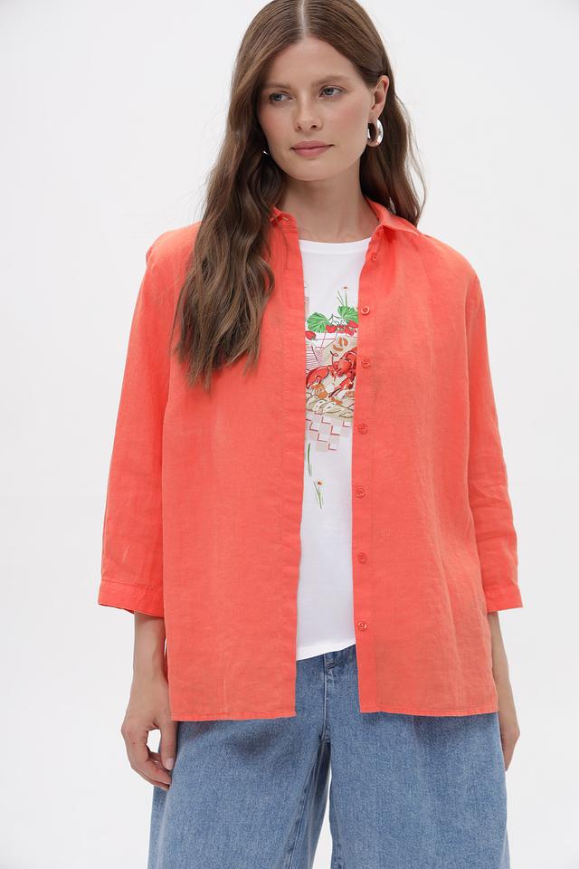 Блузка Toni collection коралловая