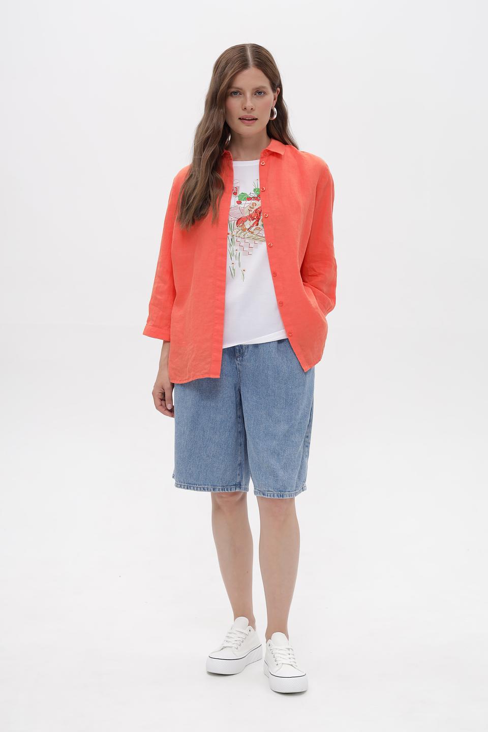 Блузка Toni collection коралловая