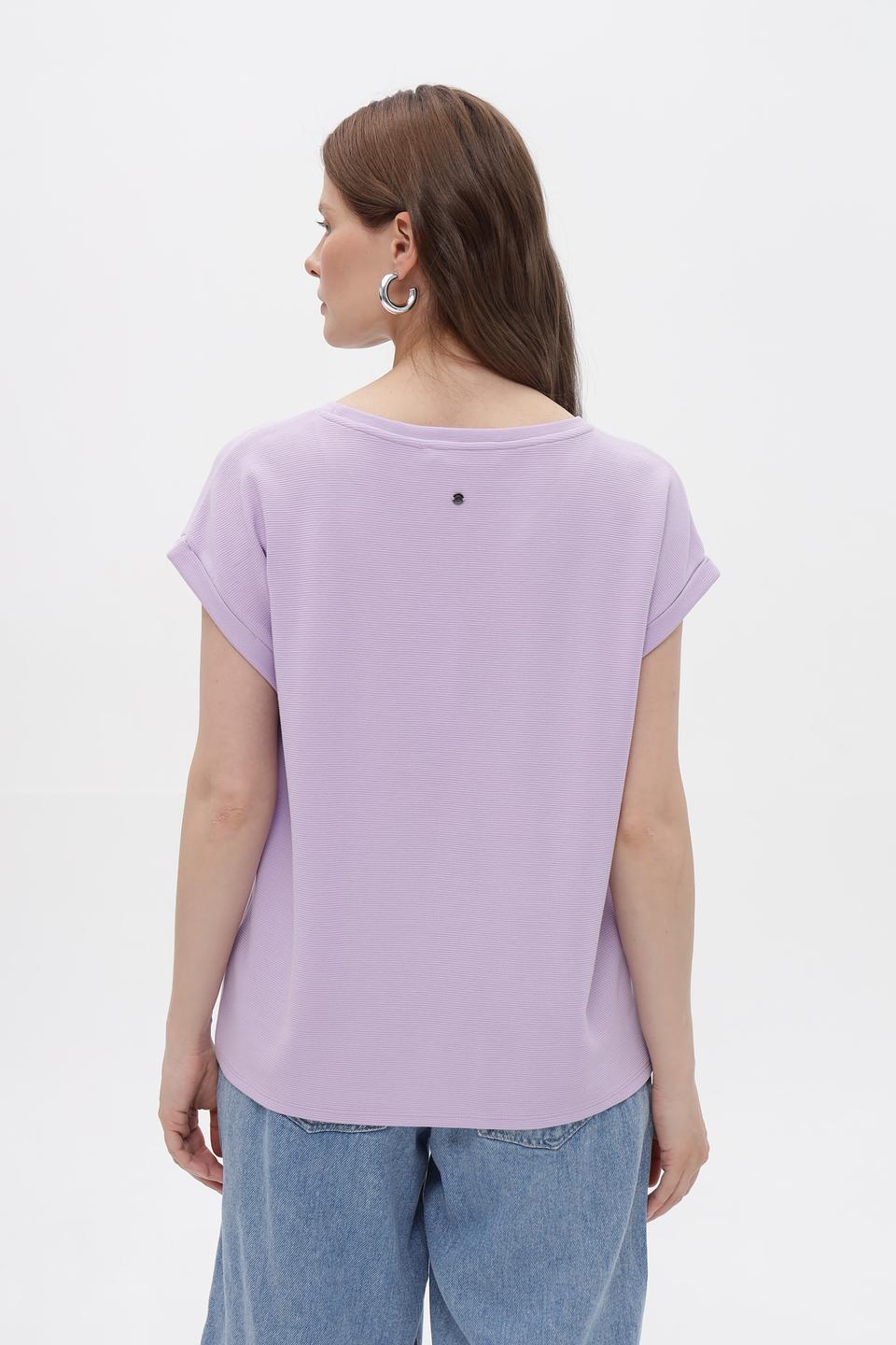 Блуза Betty and Co лавандовая с завязками