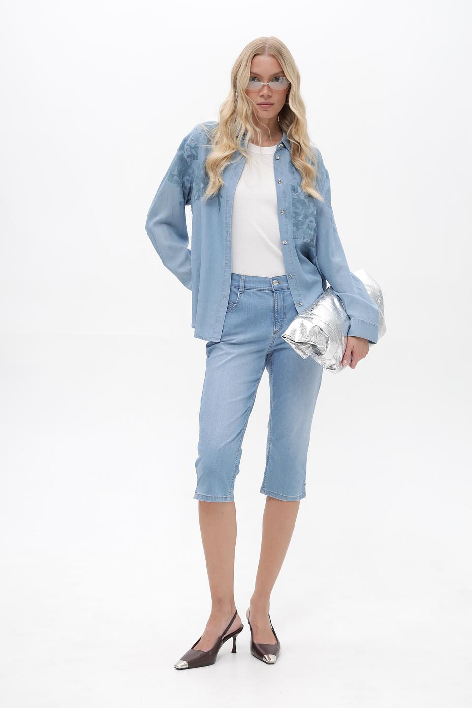 Капри Gardeur светло-голубые