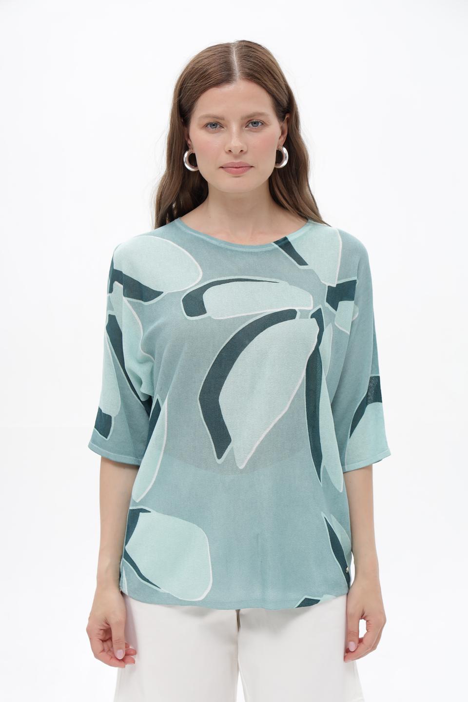 Пуловер Betty and Co с принтом