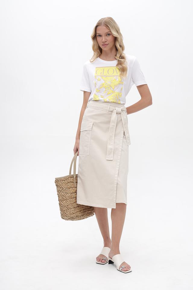 Юбка Gardeur с карманами бежевая