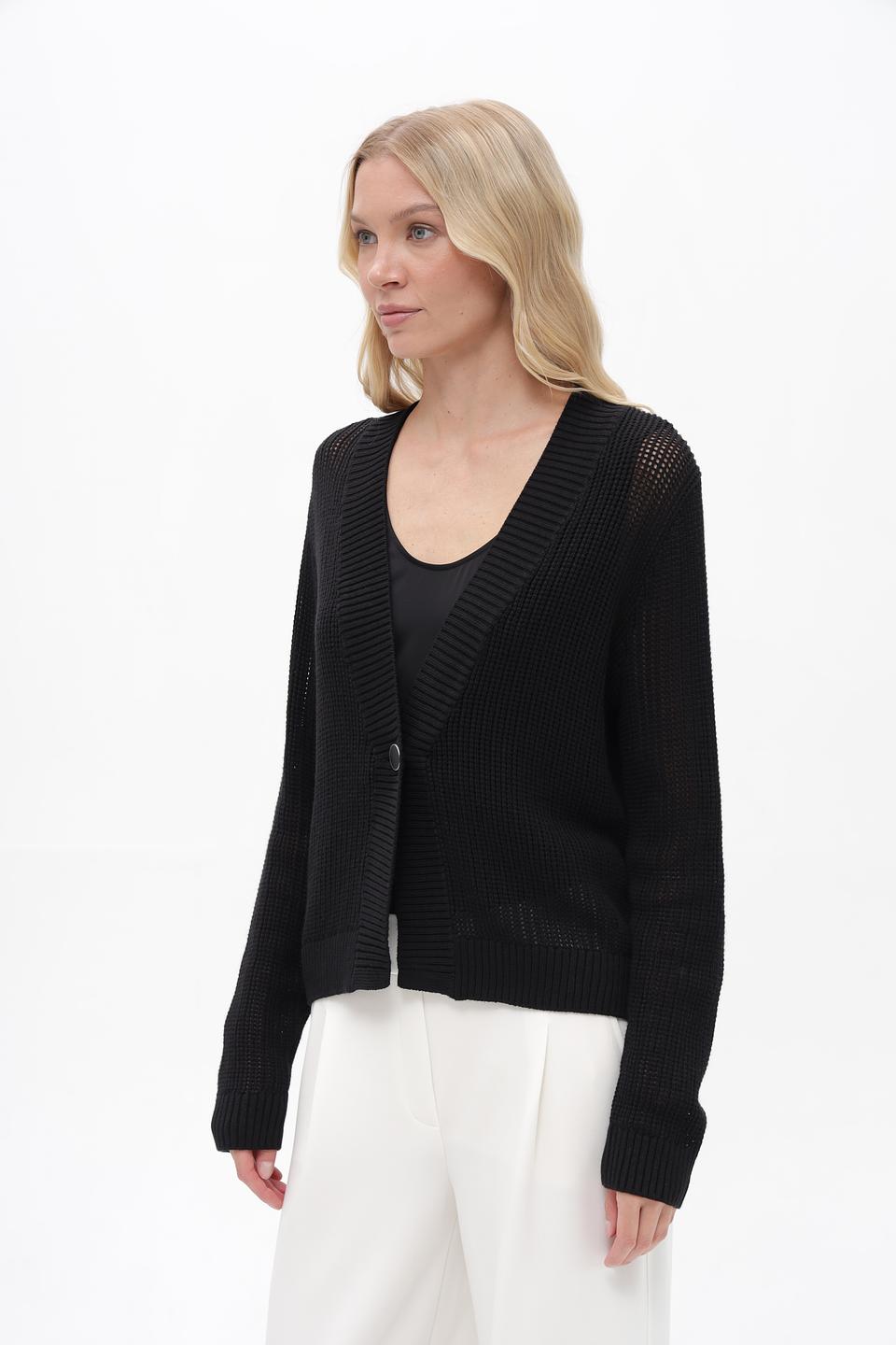 Жакет Gerry Weber чёрный вязаный