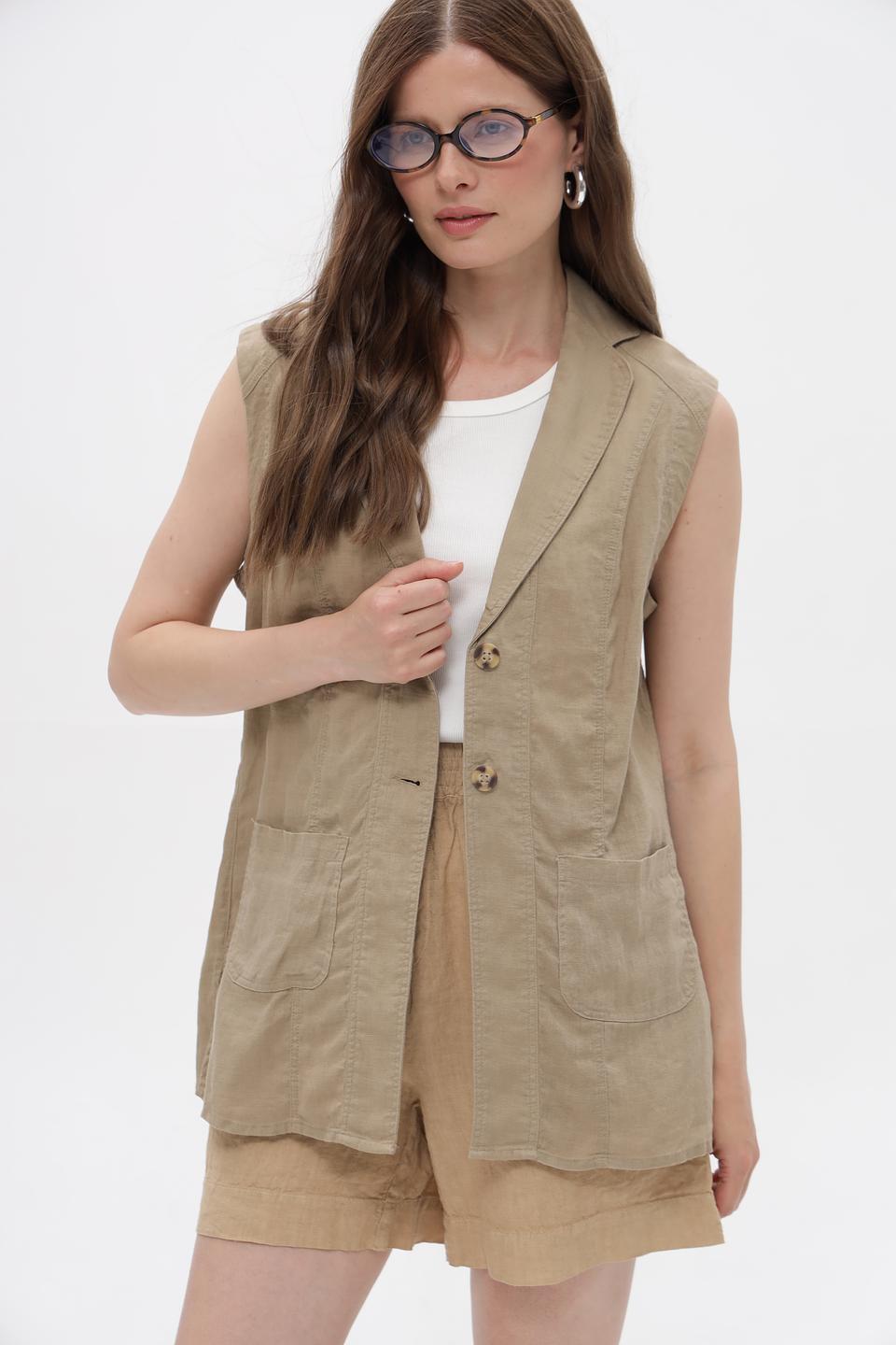 Жилет Lebek льняной