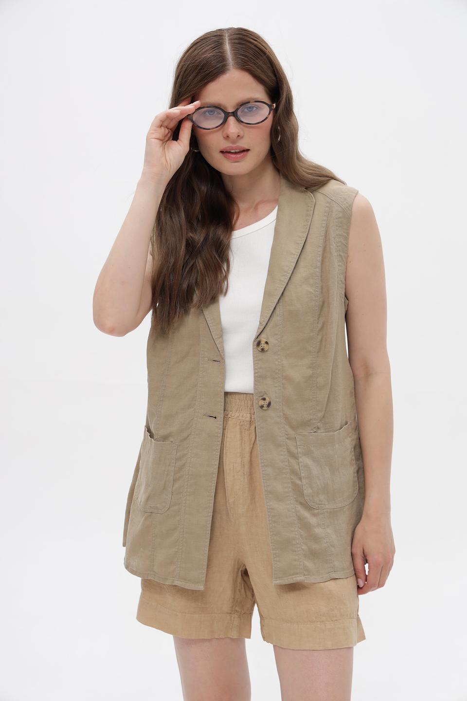 Жилет Lebek льняной