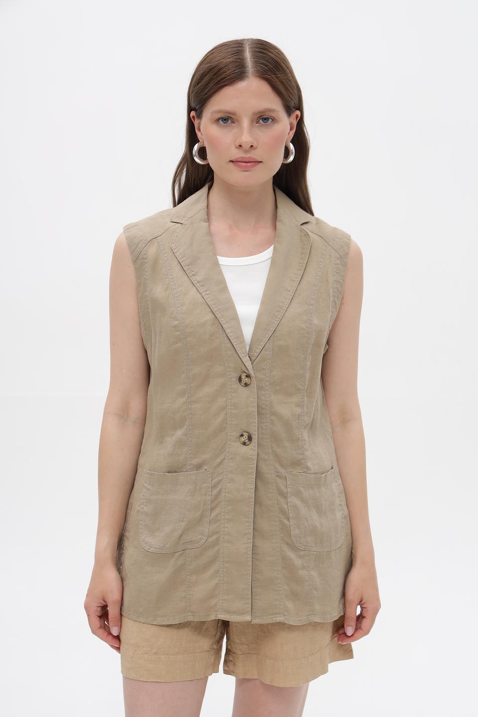 Жилет Lebek льняной