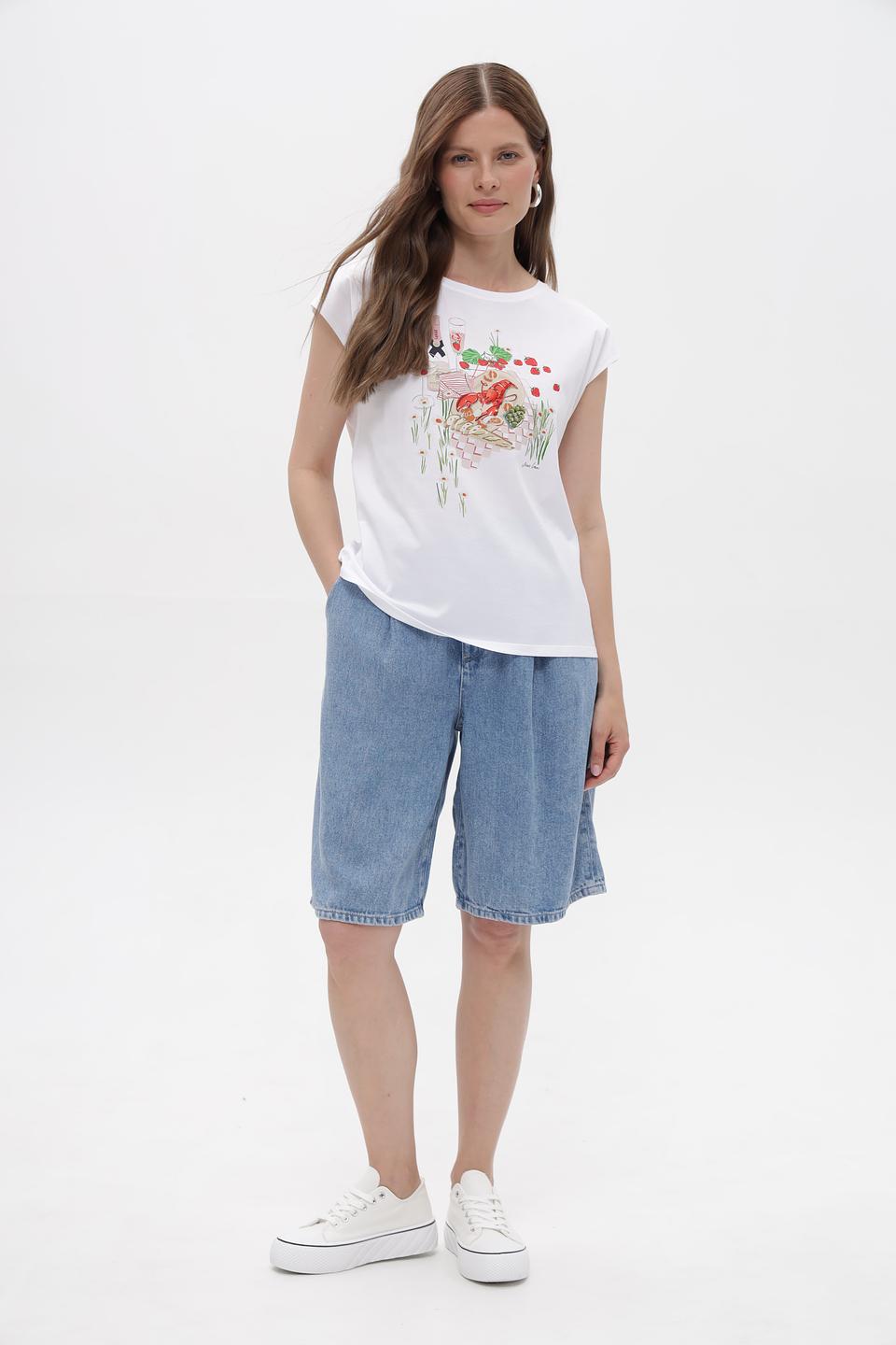 Футболка Marc Cain с принтом