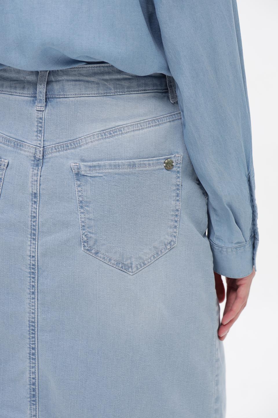 Юбка джинсовая Lebek голубая