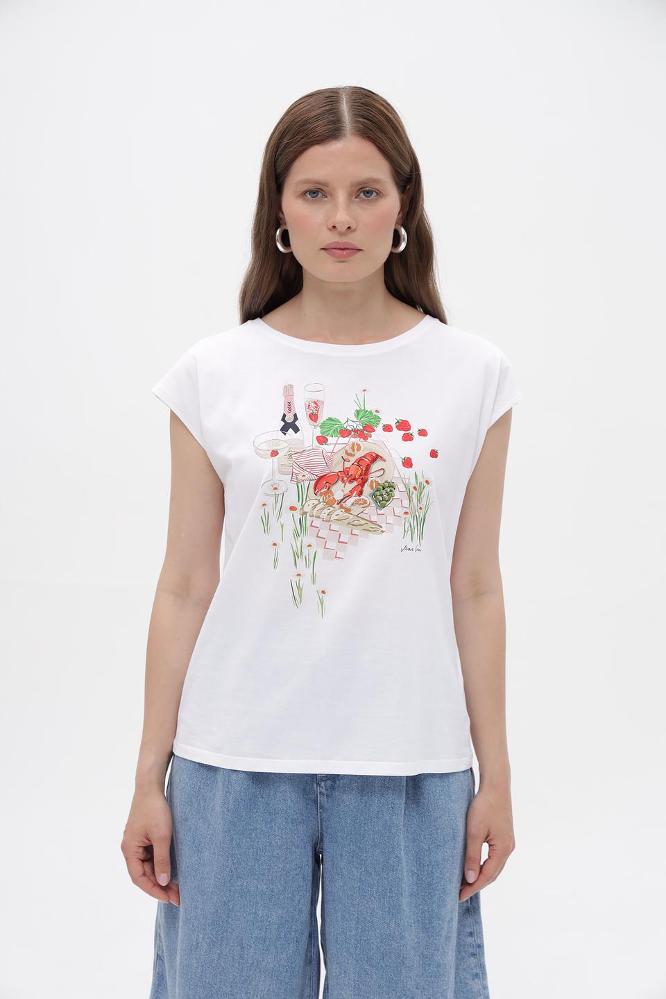 Футболка Marc Cain с принтом