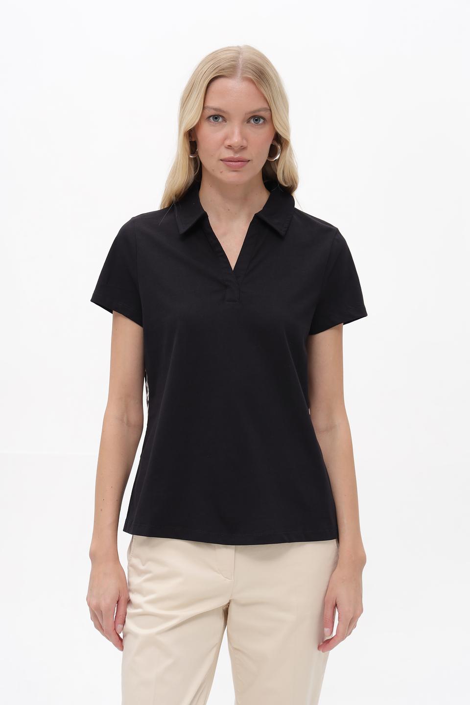 Блуза Taifun с принтом чёрный