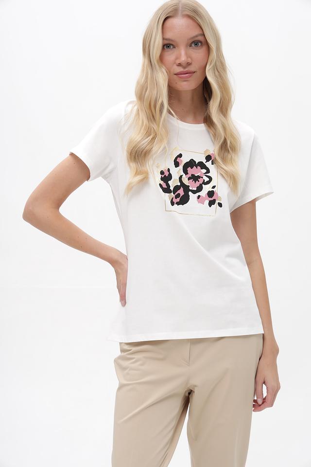 Футболка Taifun с цветочным принтом