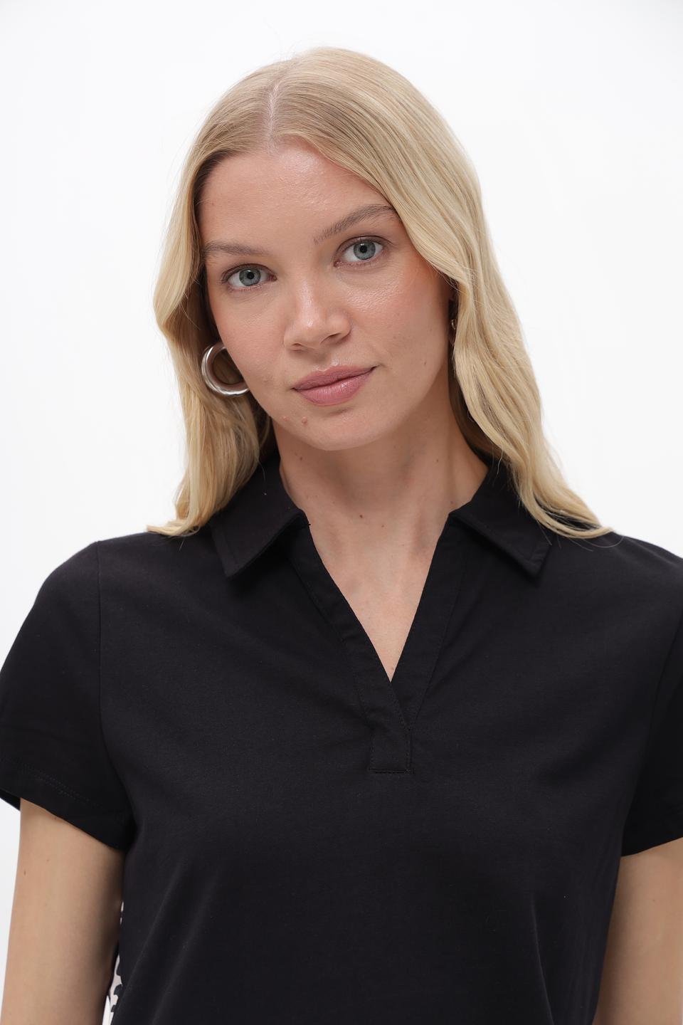 Блуза Taifun с принтом чёрный