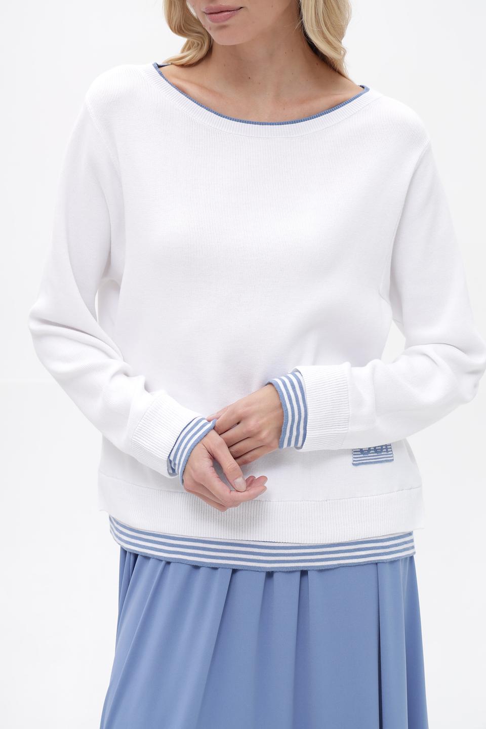 Пуловер Oui с полоской