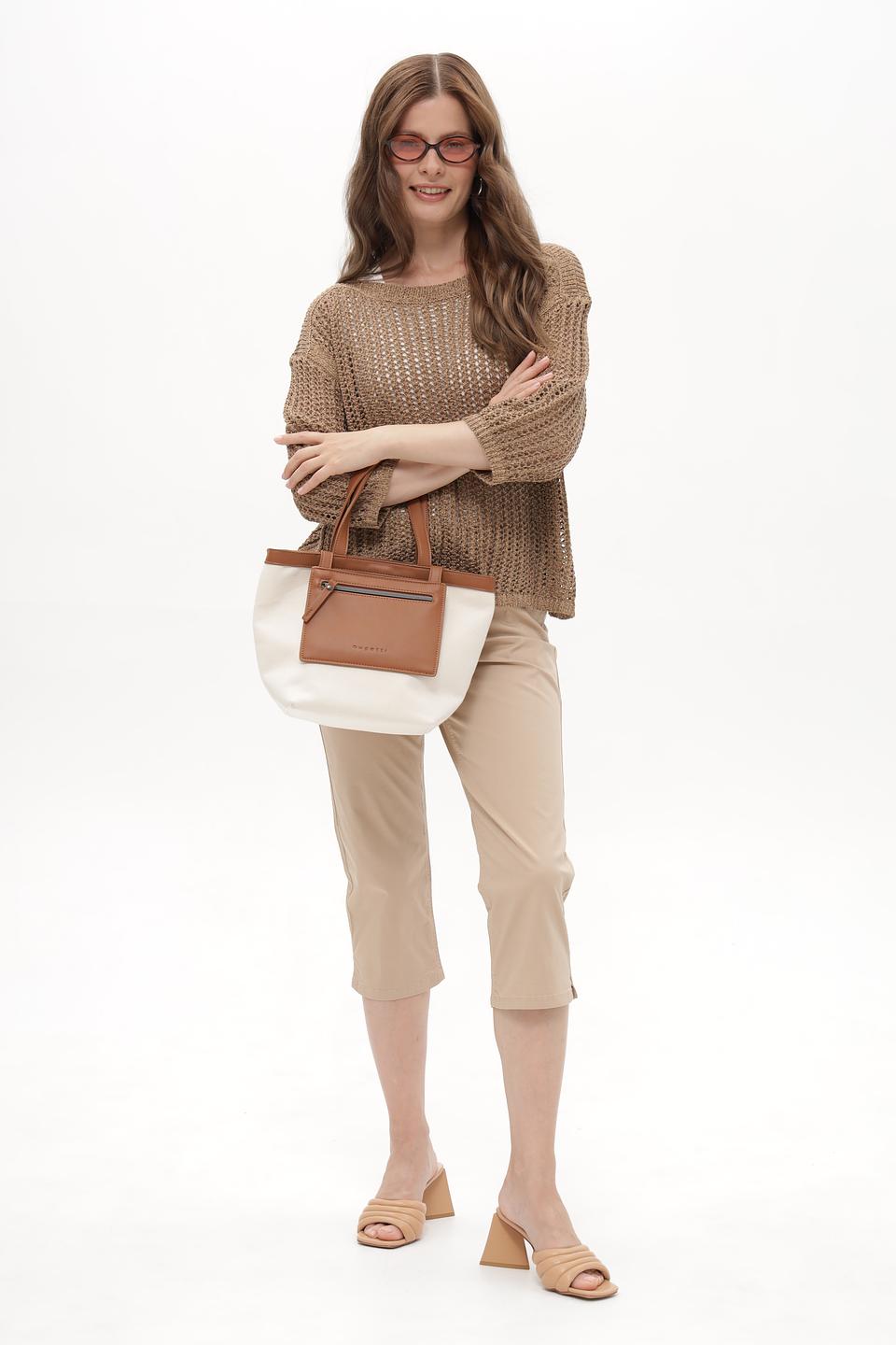 Пуловер Betty Barclay ажурный бежевый