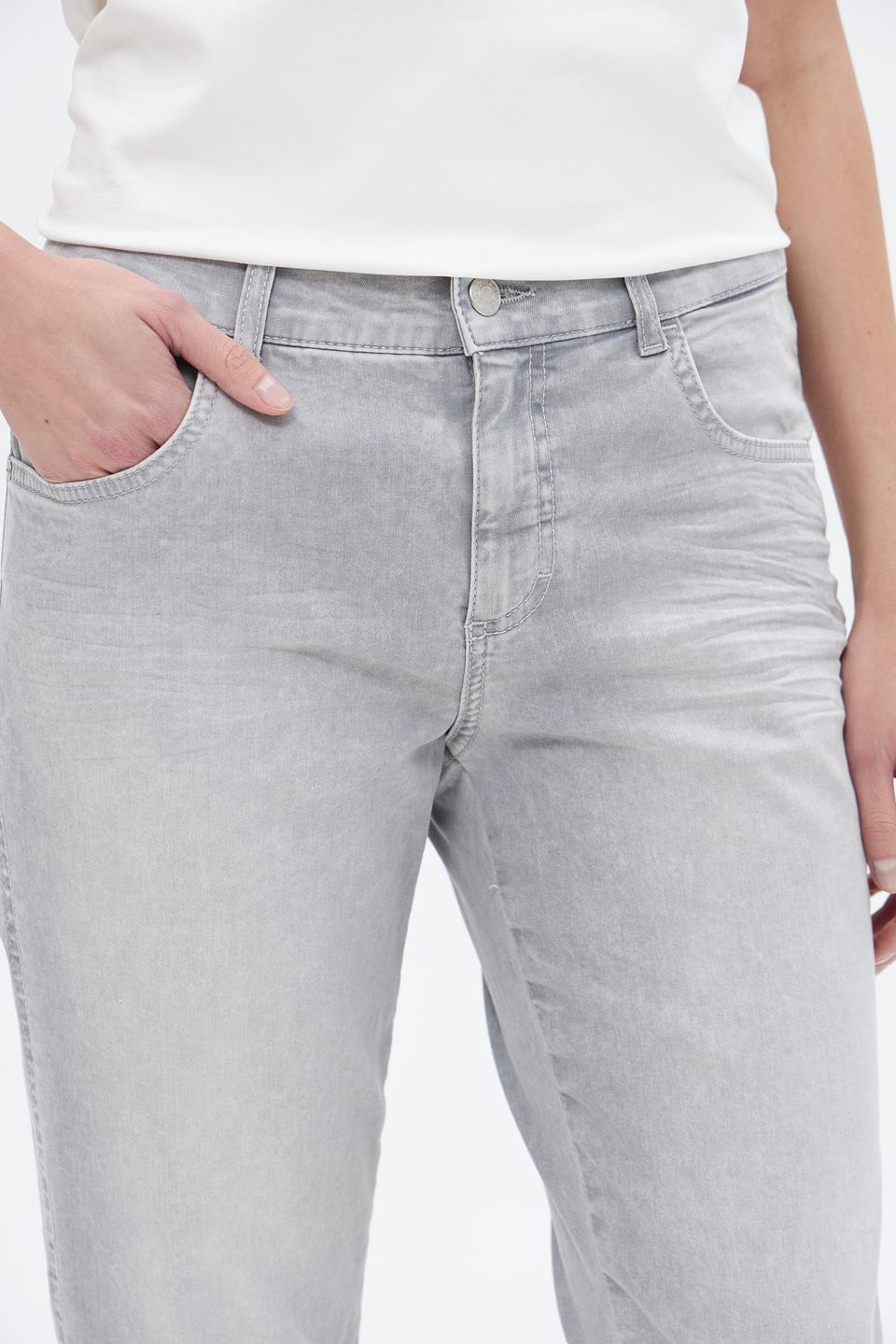 Джинсы Angels серые укороченные